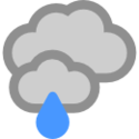 Betrokken en lichte regen Betrokken en lichte regen